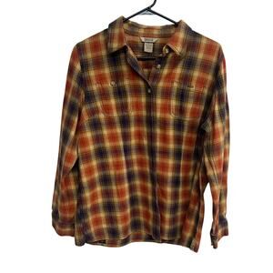 Cabin Core Flannel Shirt Duluth Trading Co Fall Plaid Large